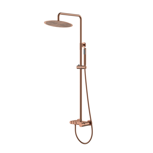 Душевая стойка Boheme Stick 128-CB настенная цвет медь