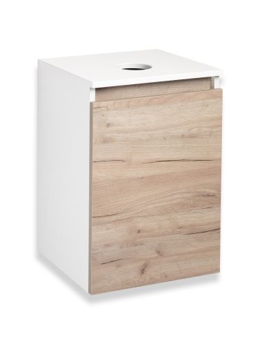 Тумба под раковину Runo БАРИ 00-00001372 40х40 подвесная цвет коричневый