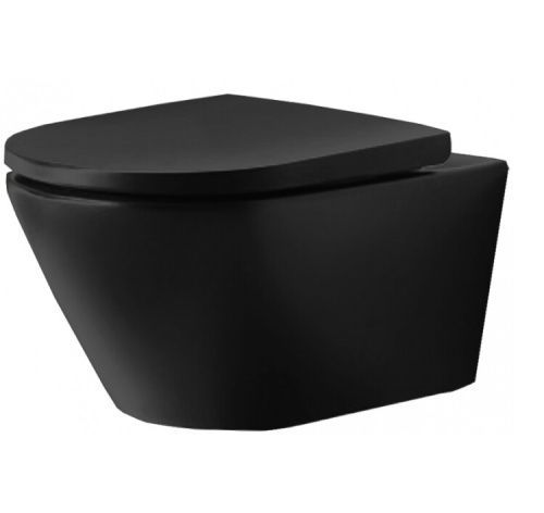 Чаша унитаза подвесная Duravit D-Neo 2577098900 цвет черный без сиденья безободковая каскадный смыв