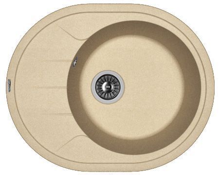 Кухонная мойка Florentina Родос 620 20.245.B0620.104 60х50 цвет бежевый поверхность матовая