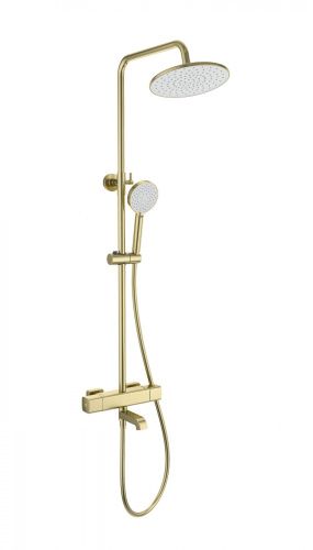 Душевая стойка Wonzon & Woghand Stay WW-A3007-T1-BG настенная цвет золото с термостатом