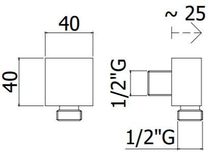 Шланговое подключение для душа Paffoni Level ZACC238NO - фото 2