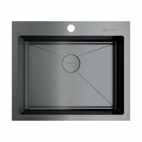 Кухонная мойка Omoikiri Akisame 4973096 60х50 цвет вороненая сталь поверхность полированная