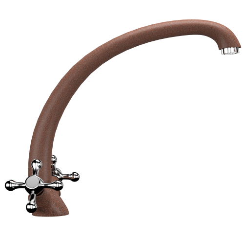 Смеситель для кухни Ulgran Classic U-013-307 на мойку оранжевый