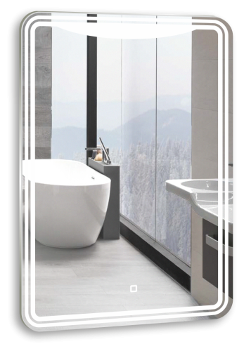 Зеркало с подсветкой Azario LED-00002534 60х80 подвесное