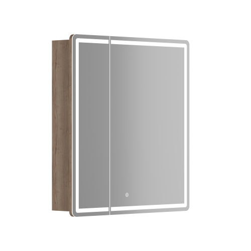 Зеркало-шкаф Sancos Mirror MI70EG 70х70 подвесной цвет коричневый