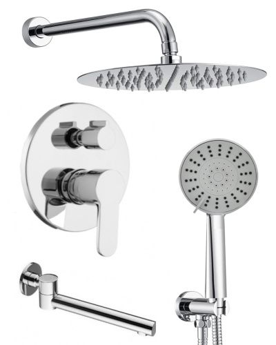 Душевая система ALMAes Ruver TVZ-8828 встраиваемая в стену цвет хром