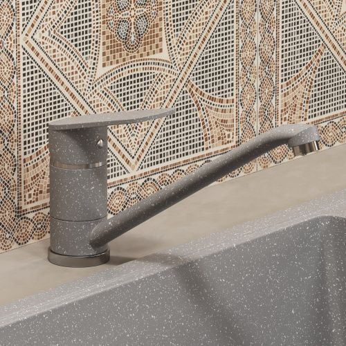 Смеситель для кухни Uperwood ECON UPD-001-03 UPD-E-001-03 на мойку серый