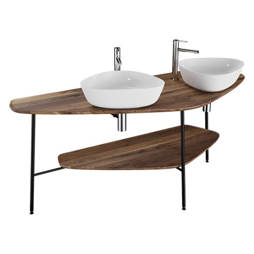 Консоль под раковину Vitra Plural 64043 160х70 напольная цвет коричневый