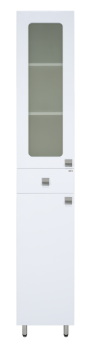 Шкаф-пенал Misty Урал Э-Ура0503501-01Л 40х190 напольный цвет белый