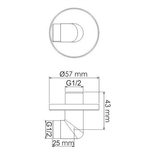 Шланговое подключение WasserKRAFT  A134 - фото 3