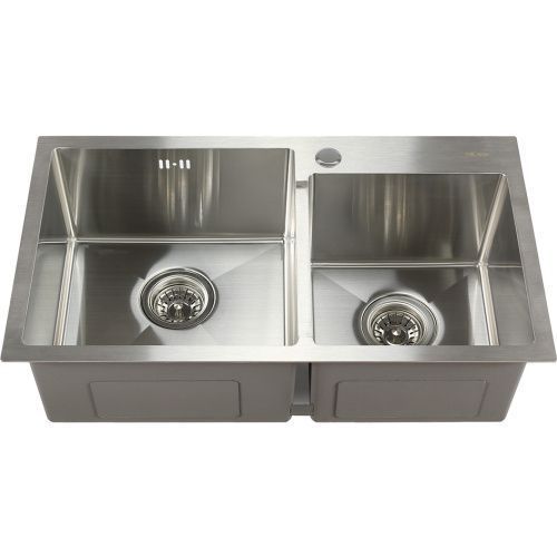 Кухонная мойка Melana ProfLine S7240H сатин 70х40 цвет хром поверхность полированная