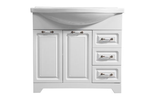 Тумба под раковину Stella Polar Кармела ольха SP-00000175 90х30 напольная цвет белый