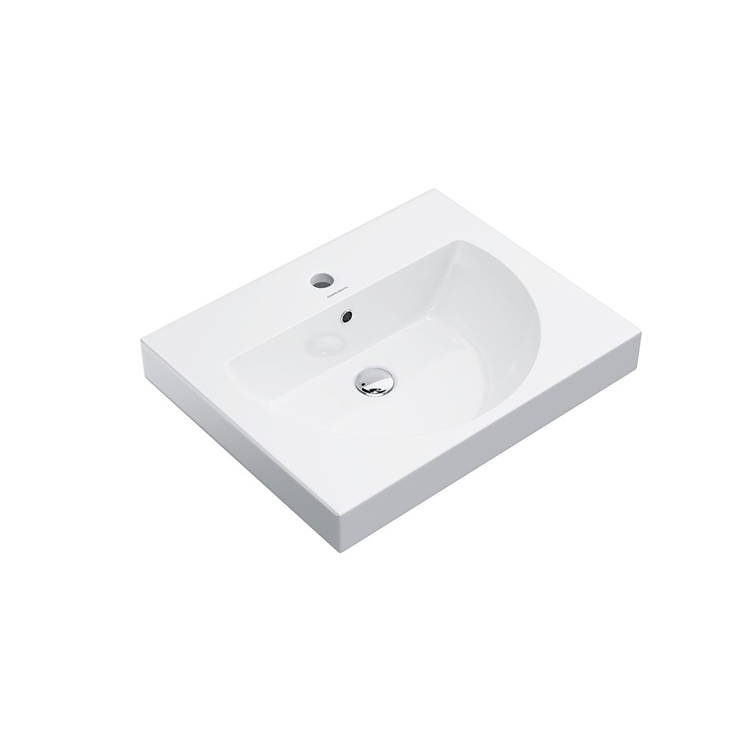 Раковина керамическая Kerama Marazzi BUNGIORNO BG.wb.60 60х50 подвесная цвет белый 1 отверстие под смеситель