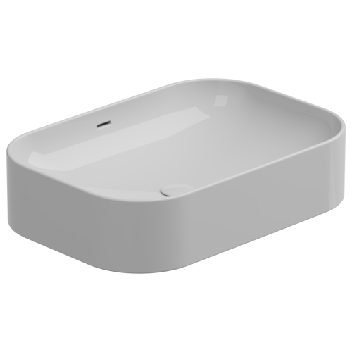 Раковина керамическая GSG Ceramic Design Easy EALAVTP60000 60х40 накладная цвет белый без отверстий под смеситель