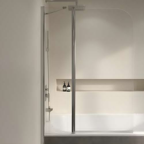 Душевая шторка на ванну RGW Screens 351101111-11 110х140 стекло прозрачное профиль хром ориентация универсальная