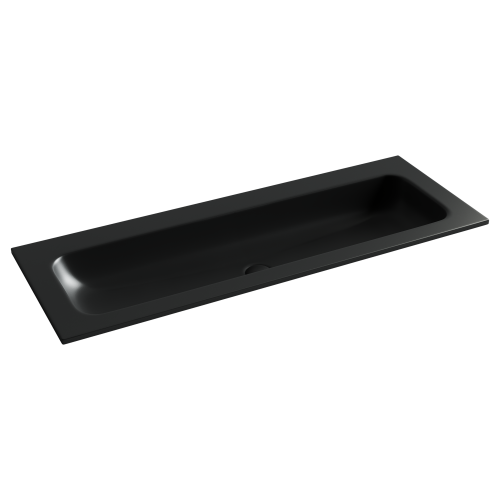 Раковина из сантехнического фарфора Ceramica Nova GRACE CN7016MBwx 120х50 накладная цвет черный без отверстий под смеситель