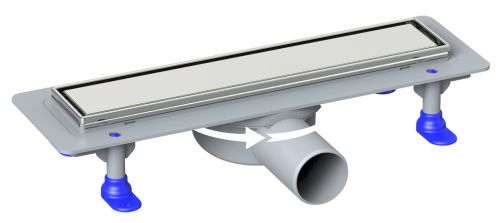 Душевой лоток Loranto PRIME SKALA LEGAL 4027.TY050K.060.1 60х5 нержавеющая сталь