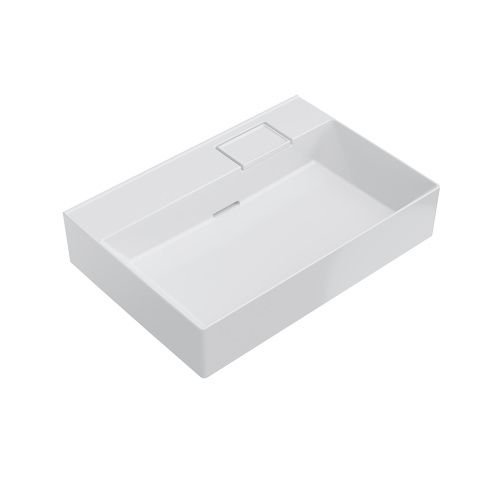 Раковина керамическая Kerama Marazzi LOGICA LO.wb.70.0 70х50 подвесная цвет белый без отверстий под смеситель