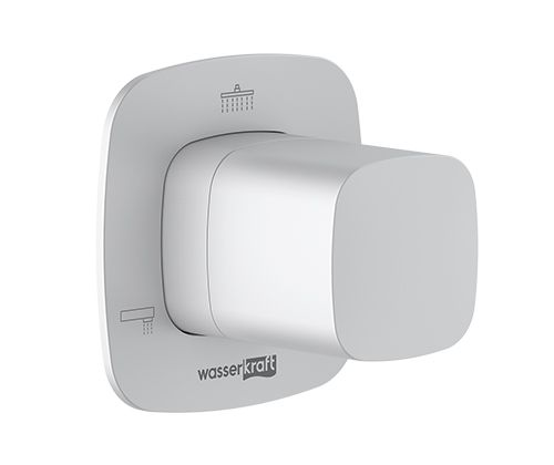 Переключатель на 3 выхода Wasserkraft Saale 9500 A267 встраиваемый в стену белый