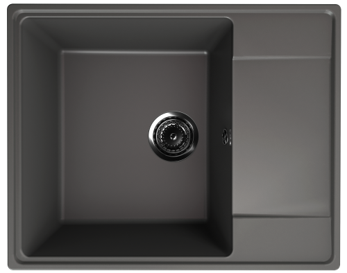 Кухонная мойка Ulgran Quartz Prima 605-09 60х50 цвет серый поверхность матовая