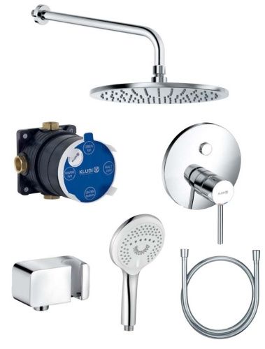Душевая система Kludi BOZZ 386710576 встраиваемая в стену цвет хром