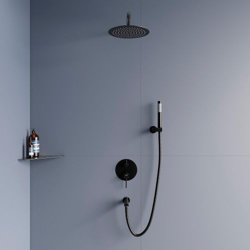 Душевая система RGW Shower Panels 511408521-04 встраиваемая в стену цвет черный