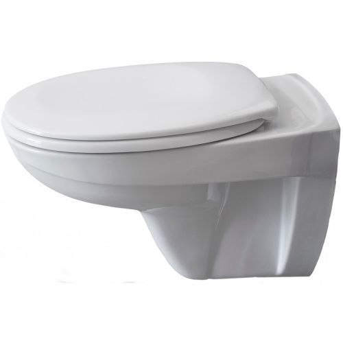 Унитаз подвесной Pestan Fluenta 40006460 белый с сиденьем микролифт безободковый душевой смыв