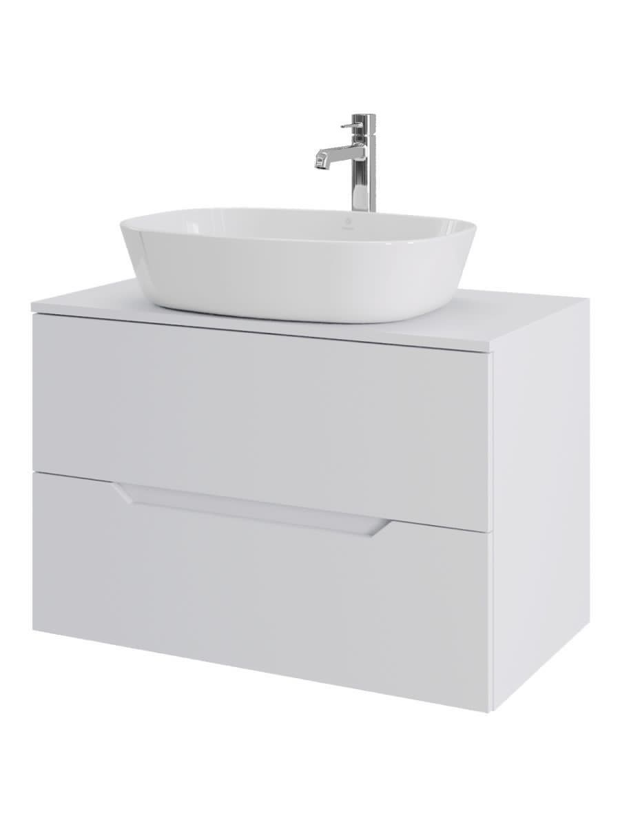 Тумба с раковиной Orange Line Li-80TuwMDF+B08-500W 80х50