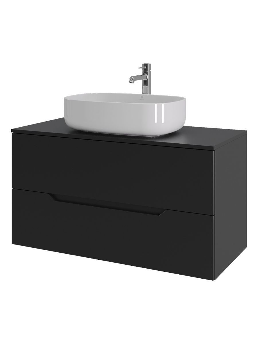 Тумба с раковиной Orange Line Li-100TubMDF+B07-540W 100х50