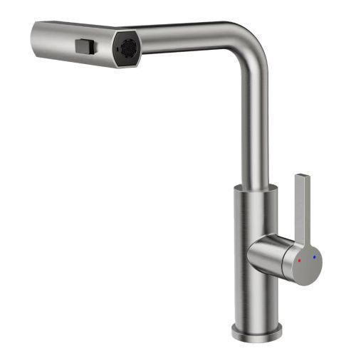 Смеситель для кухни Rush Tinos TI3732-18 на столешницу сатин