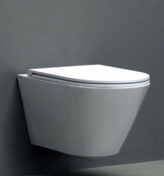 Чаша унитаза подвесная Azzurra Forma FMVKSPE00000BI/(FOR100E/SOSK bi) цвет белый без сиденья безободковая душевой смыв