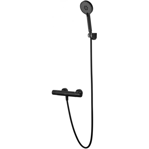 Смеситель для душа Wonzon & Woghand Inn WW-B2029-A-MB настенный черный с термостатом