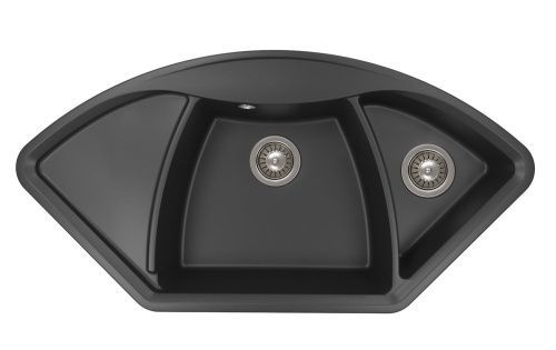 Кухонная мойка Florentina Гави 17.080.E1005.302 100х50 цвет черный поверхность матовая