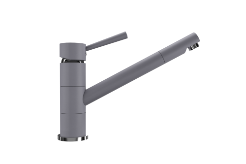 Смеситель для кухни Ulgran Quartz UQ-025-05 на мойку серый