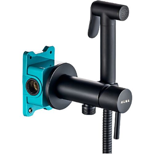 Гигиенический душ со смесителем ALMAes Benito AL-859-05 черный