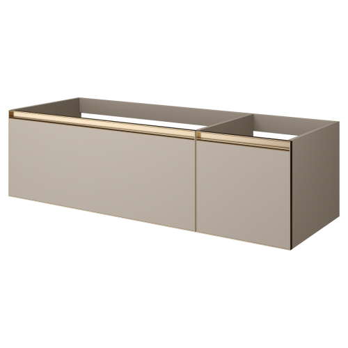 Тумба под раковину Armadi Art Quatro 790-M2-140-D-MG 140х50 подвесная цвет бежевый