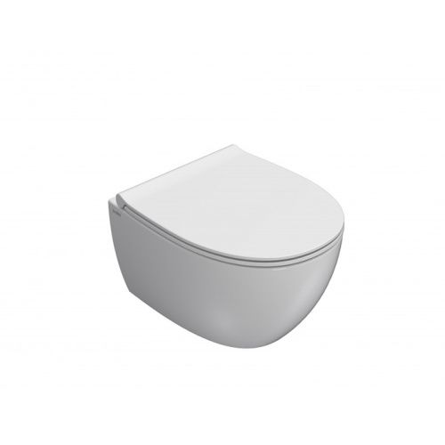 Чаша унитаза подвесная Globo 4ALL MDS04.BI цвет белый без сиденья безободковая каскадный смыв