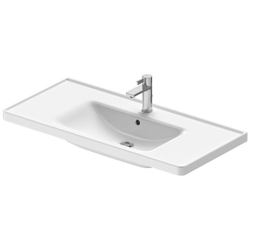 Раковина керамическая Duravit Duravit No.1 23671000001 100х50 подвесная цвет белый 1 отверстие под смеситель