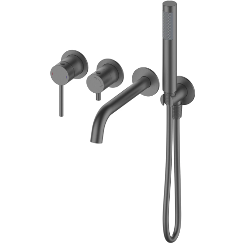 Смеситель для ванны Wonzon & Woghand Stick WW-889017-BGM встраиваемый в стену серый