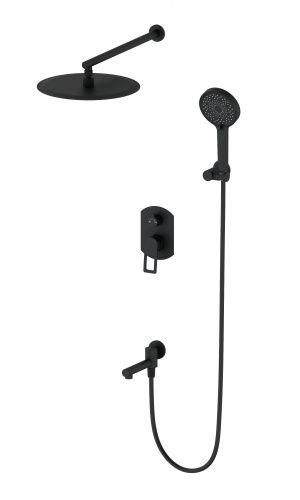 Душевая система Wonzon & Woghand Frame WW-88939010-MB встраиваемая в стену цвет черный