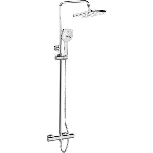 Душевая стойка Orange Thermo T02S4-912cr настенная цвет хром с термостатом