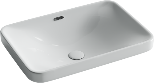 Раковина из сантехнического фарфора Ceramica Nova ELEMENT CN5041 61х42 встраиваемая цвет белый без отверстий под смеситель