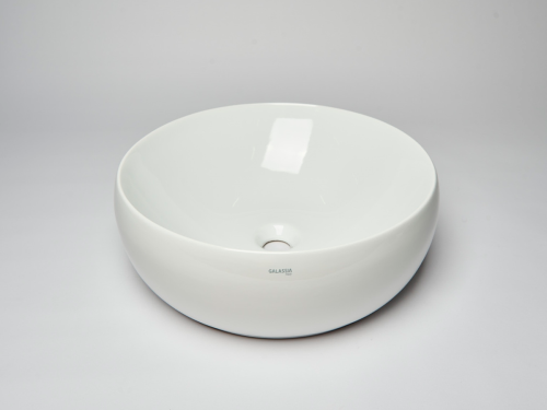 Раковина из сантехнического фарфора Galassia Dream 7333 50х50 накладная цвет белый