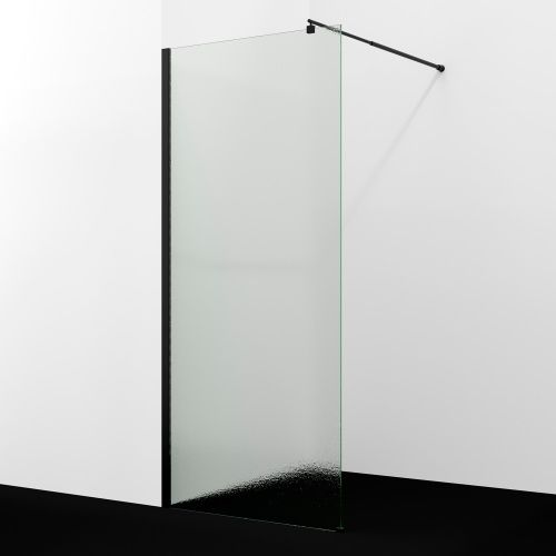 Душевая перегородка Wasserkraft Rur 30W 30W39MB-TXG 90х200 стекло текстурное профиль черный
