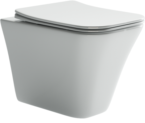 Унитаз подвесной Ceramica Nova MONO CN1902 белый с сиденьем микролифт безободковый душевой смыв - фото 2
