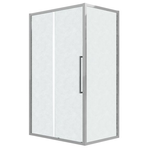 Душевой уголок Grossman Cosmo 120.K33.02.1010.10.02 100х100 стекло шиншилла профиль хром без поддона