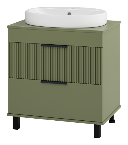 Тумба под раковину Brevita Enfida ENF-06070-0842Я 70х50 напольная цвет зеленый