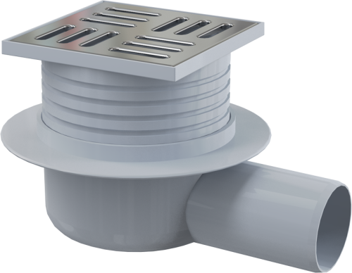 Душевой трап Alcadrain APV26 10х10 хром