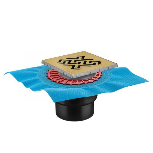 Душевой трап Berges ZENTRUM Antik 094465 20х20 бронза